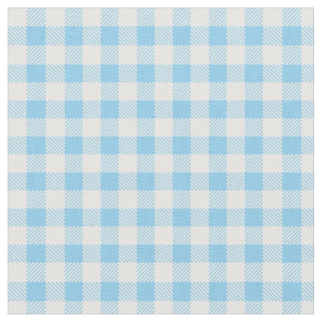 Gingham Check Print Fabric (Close Up)