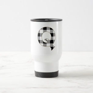 Gingham Check Q Travel Mug