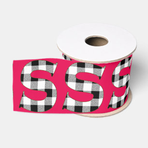 Gingham Check S Grosgrain Ribbon