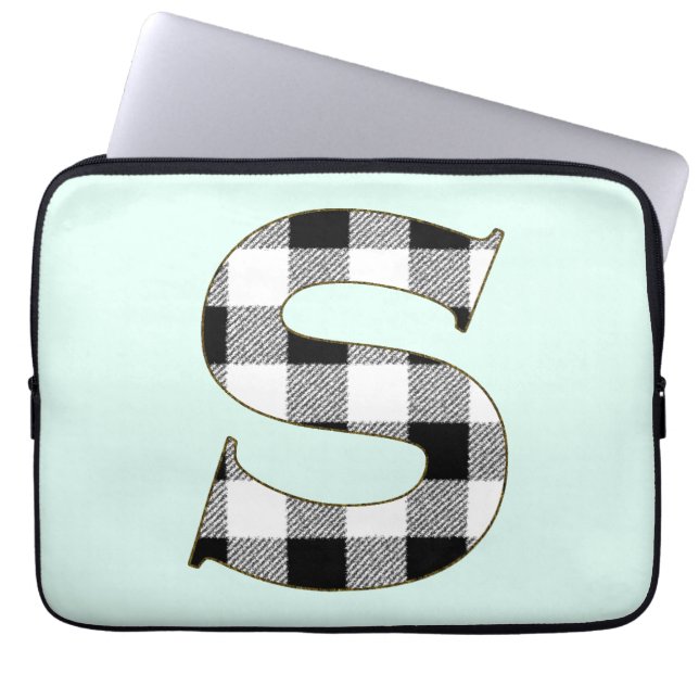 Gingham Check S Laptop Sleeve (Front)