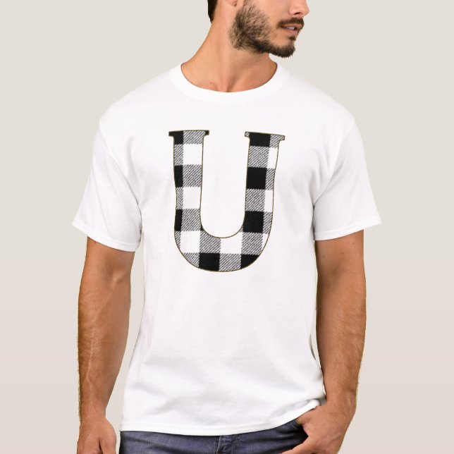 Gingham Check U T-Shirt (Front)