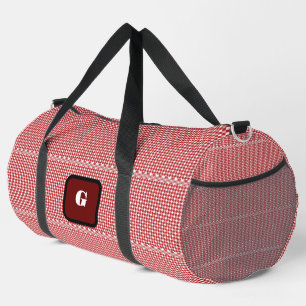 Gingham Checked Customise Duffle Bag