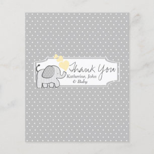 Gingham Elephant Candy Bar Wrapper Favour