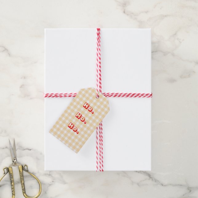 Gingham Gift Tags (With Twine)