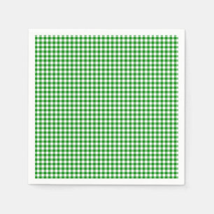 Gingham-Green-Paper Napkins