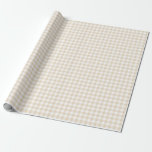 Gingham Ivory Wrapping Paper<br><div class="desc">Ivory Gingham check pattern gift wrapping paper. High quality printed matte,  glossy,  linen or Tyvek paper gift wrap paper. Classic Gingham chequered pattern. Made and printed in the USA. Ideal for birthday,  anniversary and wedding gifts or Christmas presents.</div>