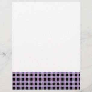 GIngham Lilac and Black