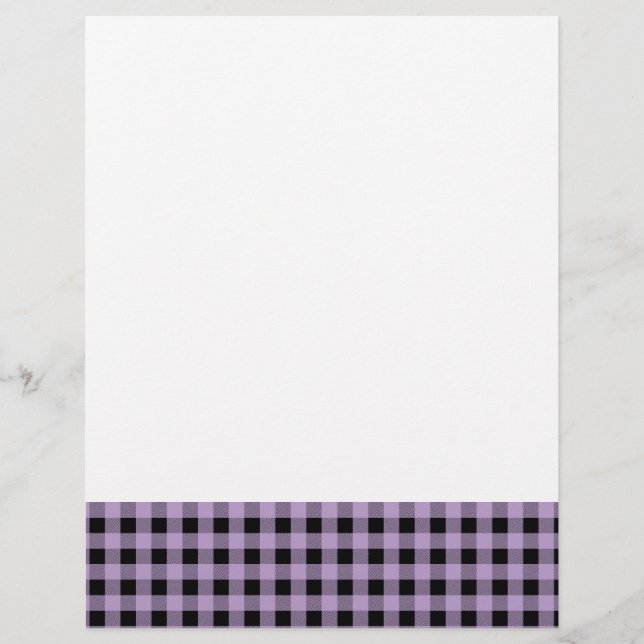 GIngham Lilac and Black (Front)