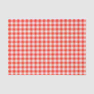 Gingham-Orange-Tissue Wrapping Paper