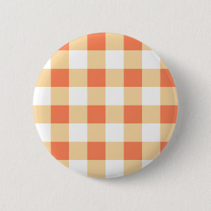 Gingham Pattern 6 Cm Round Badge