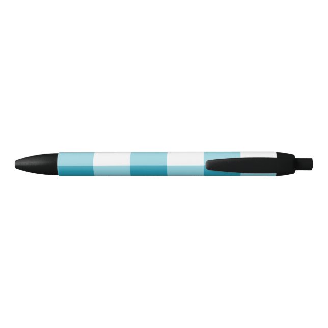 Gingham Pattern  Black Ink Pen (Back)