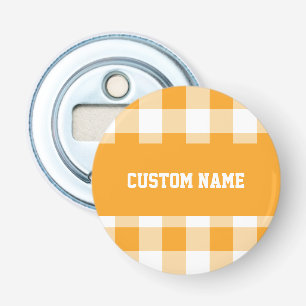 Gingham Pattern Bottle Opener