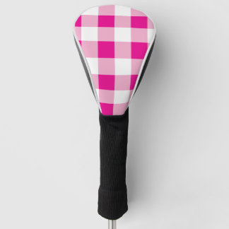 Gingham Pattern Golf Head Cover