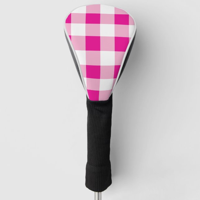 Gingham Pattern  Golf Head Cover (Front)