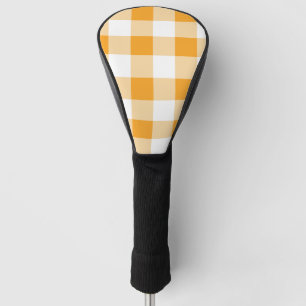 Gingham Pattern Golf Head Cover