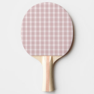 Gingham Pattern In Ballerina Preppy Pink Colours Ping Pong Paddle
