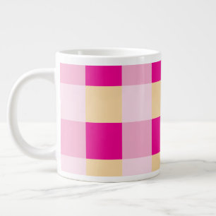 Gingham Pattern  Large Coffee Mug