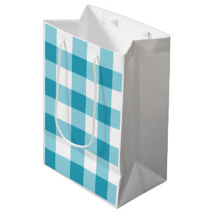 Gingham Pattern  Medium Gift Bag