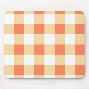Gingham Pattern Mouse Mat