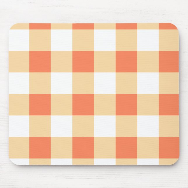 Gingham Pattern Mouse Mat (Front)