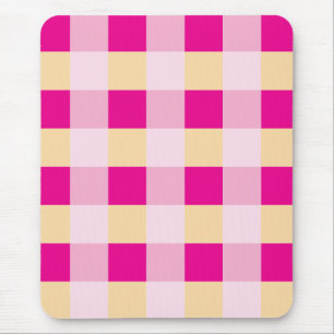 Gingham Pattern Mouse Mat