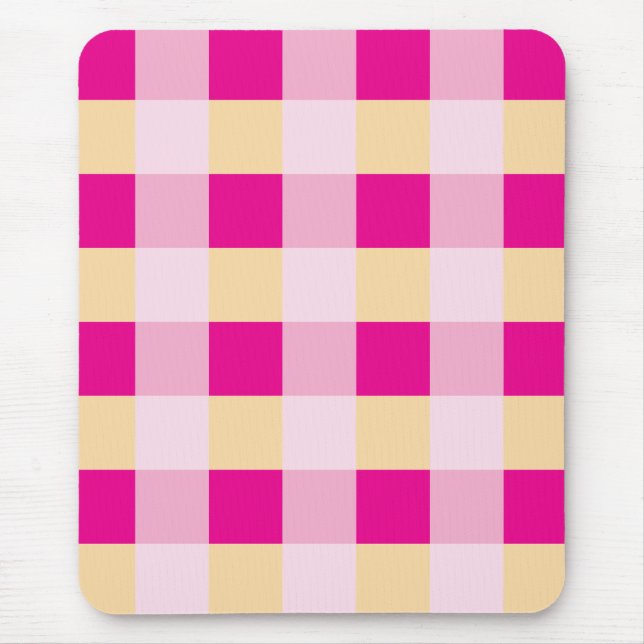 Gingham Pattern  Mouse Mat (Front)