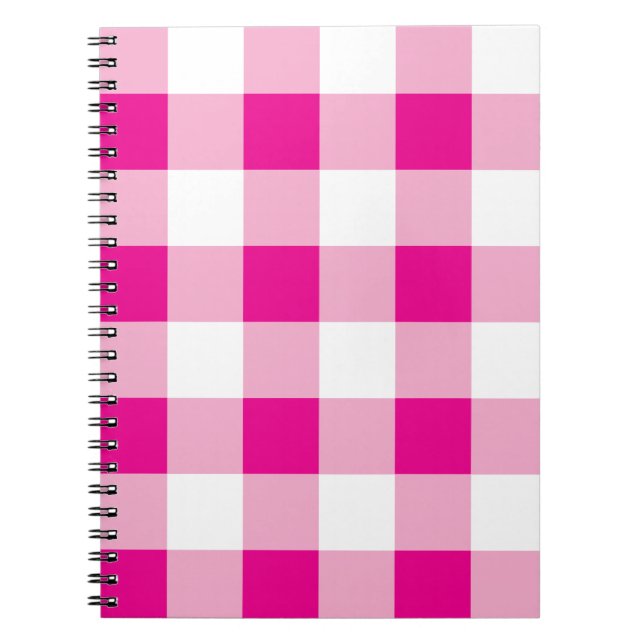 Gingham Pattern  Notebook (Front)