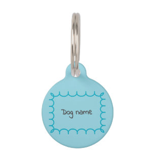 Gingham Pattern  Pet Tag