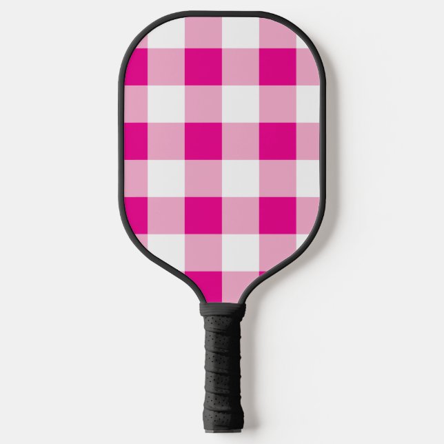 Gingham Pattern  Pickleball Paddle (Front)