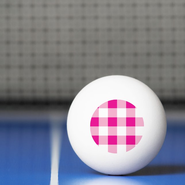 Gingham Pattern  Ping Pong Ball (Net)
