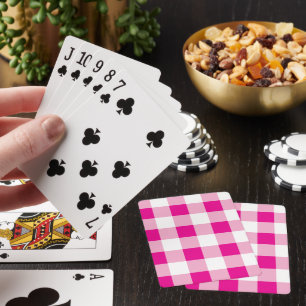 Gingham Pattern Playing Cards