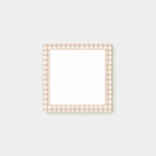 Gingham Pattern Post-it Notes