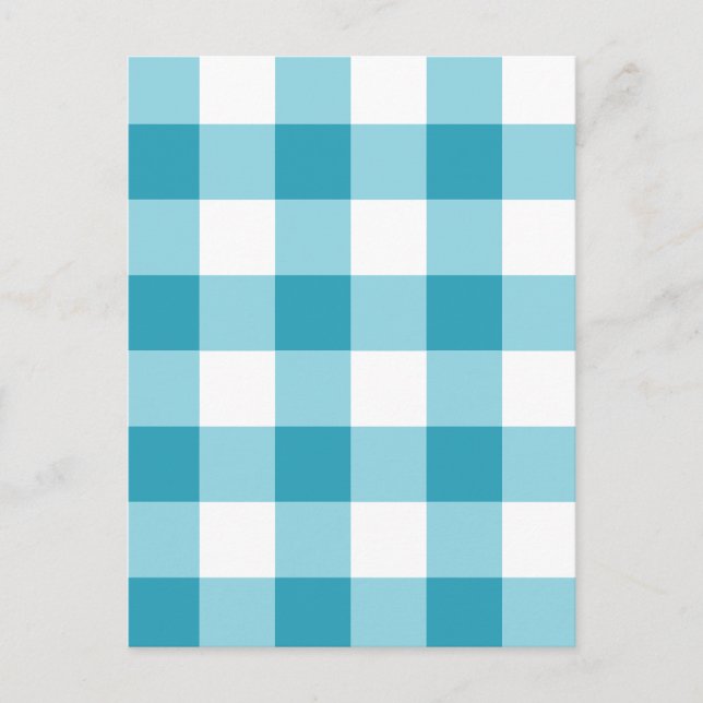 Gingham Pattern Postcard (Front)