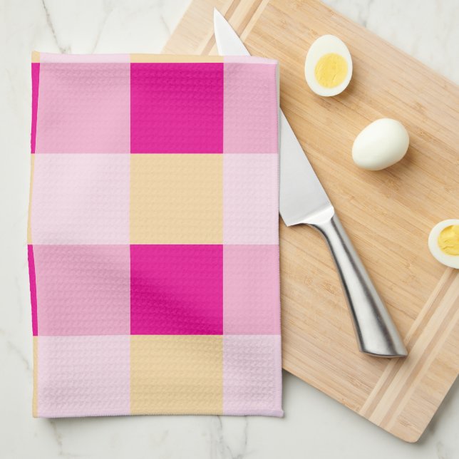 Gingham Pattern  Tea Towel (Quarter Fold)