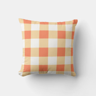 Gingham Pattern Throw Pillow