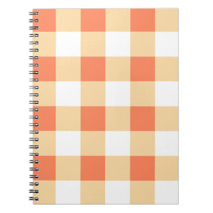 Gingham Pattern Wrapping Paper Notebook