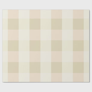 Gingham Pink & Cream Wrapping Paper