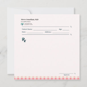 Gingham Recipes Blush Pink Check Cute Feminine Invitation
