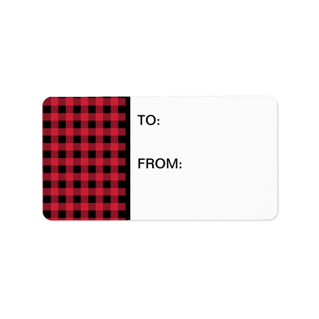 Gingham Red and Black Label (Front)
