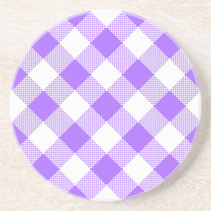 Gingham Series---Purple Coaster 1 of many colours