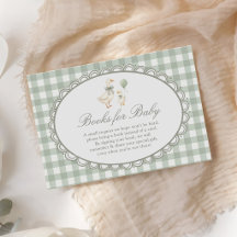 Gingham Silly Goose Baby Shower Books For Baby