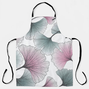 Gingko biloba hand-drawn. apron