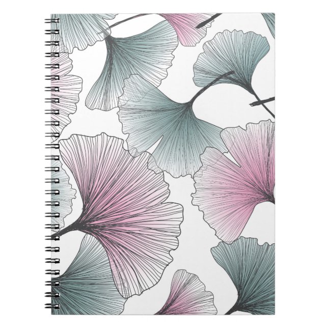 Gingko biloba hand-drawn. notebook (Front)