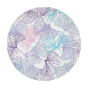 Gingko Biloba Rose Quartz Pattern Cutting Board
