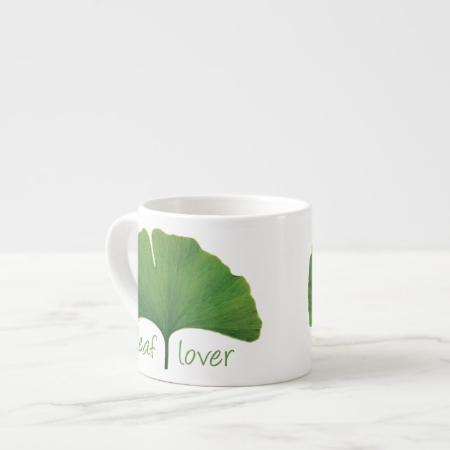 Gingko Leaf Espresso Cup (Front Left)
