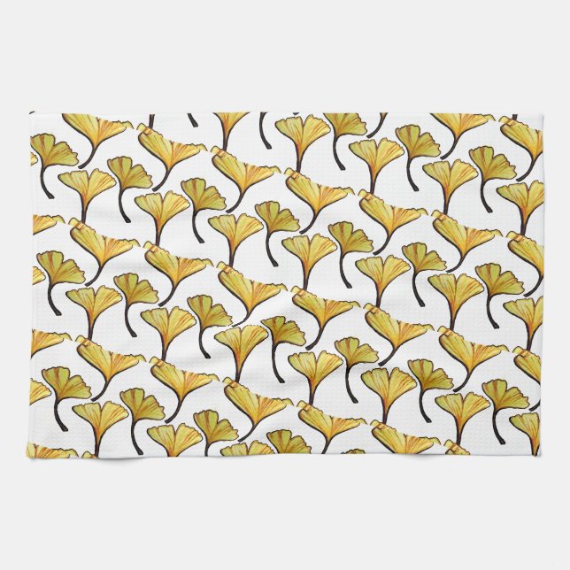 Gingko Leaf                                        Tea Towel (Horizontal)