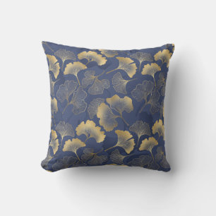 Gingko Leaves Throw Pillow