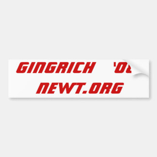 Gingrich   '08 Newt.Org Bumper Sticker