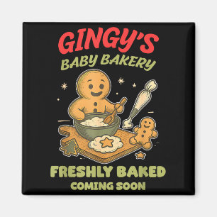 Gingy's Baby Bakery Freshly Baked Coming Soon Chri Magnet