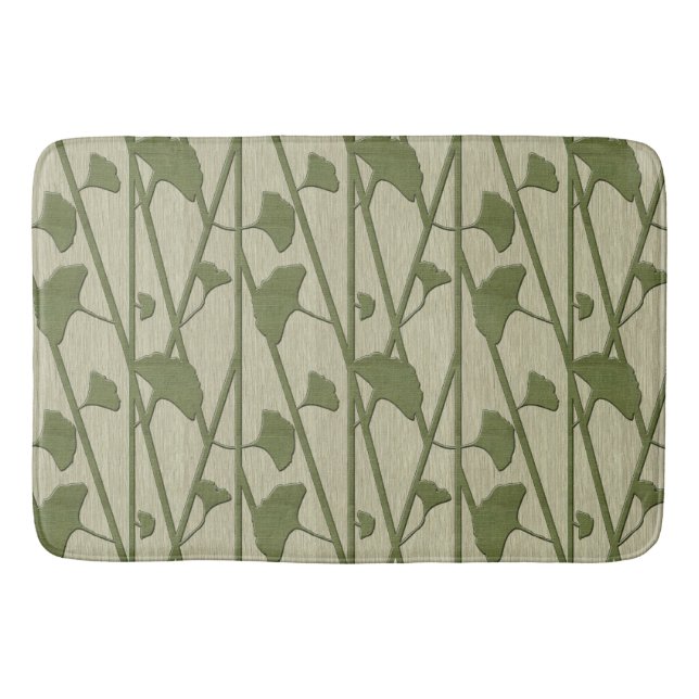 ginkgo biloba bath mat (Front)